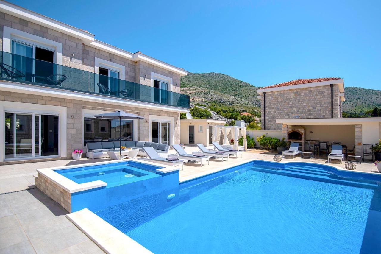 Luxury Villa Miriam With Private Pool And Jet Pool Near Dubrovnik Ivanica Eksteriør bilde